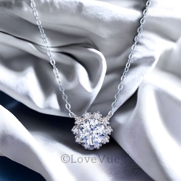 Certified 1ct. t.w. Diamond Snowflakes Brilliant Cut Necklace - Picture 5 of 16